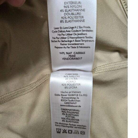 Eddie Bauer Travex Khaki High Rise Lightweight Skort Women's Sz 14 - Picture 8 of 8